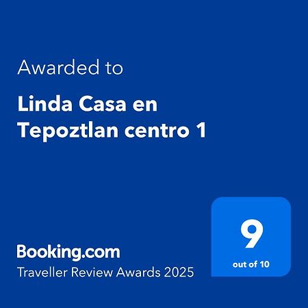 Linda Casa En Tepoztlan Centro 1 Tepoztlán Exterior foto